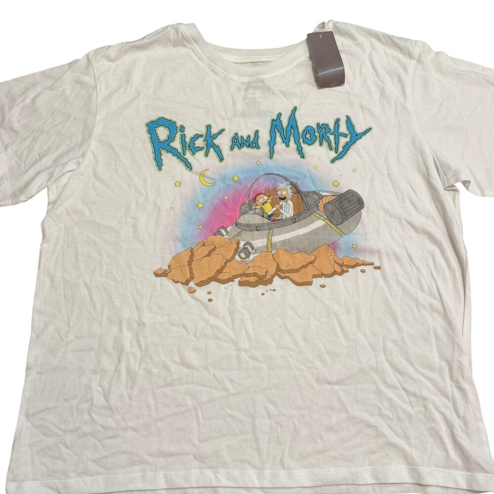 Rick and Morty Women's Short Sleeve Space Ship Graphic T-Shirt - Size XXL - NWT